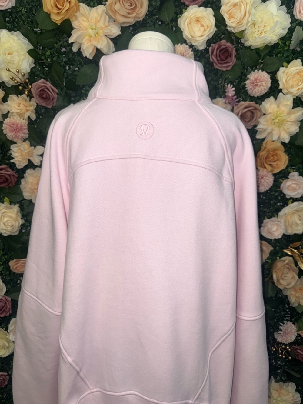 Lululemon Scuba Oversized Funnel Neck Half Zip in Blissful Pink/Gold NWT - Picture 6 of 11